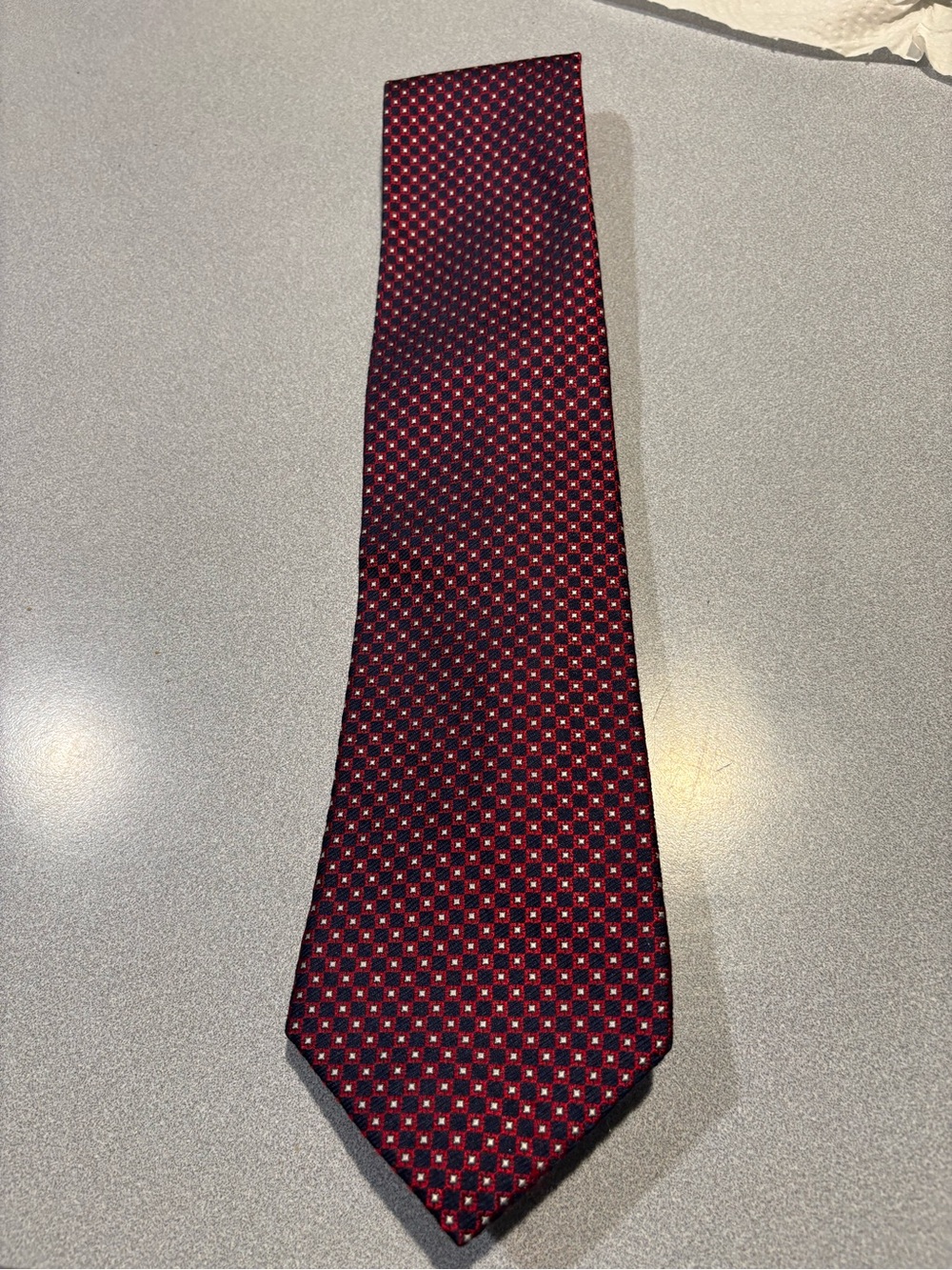 Daniel Cremieux - Burgundy Micro-Pattern Tie